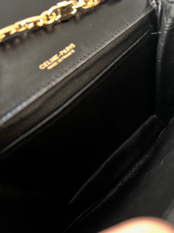 CELINE Planet Series Triomphe Chain Bag – Detachable Orb Chain × 2-in-1 Accessory 🖤
