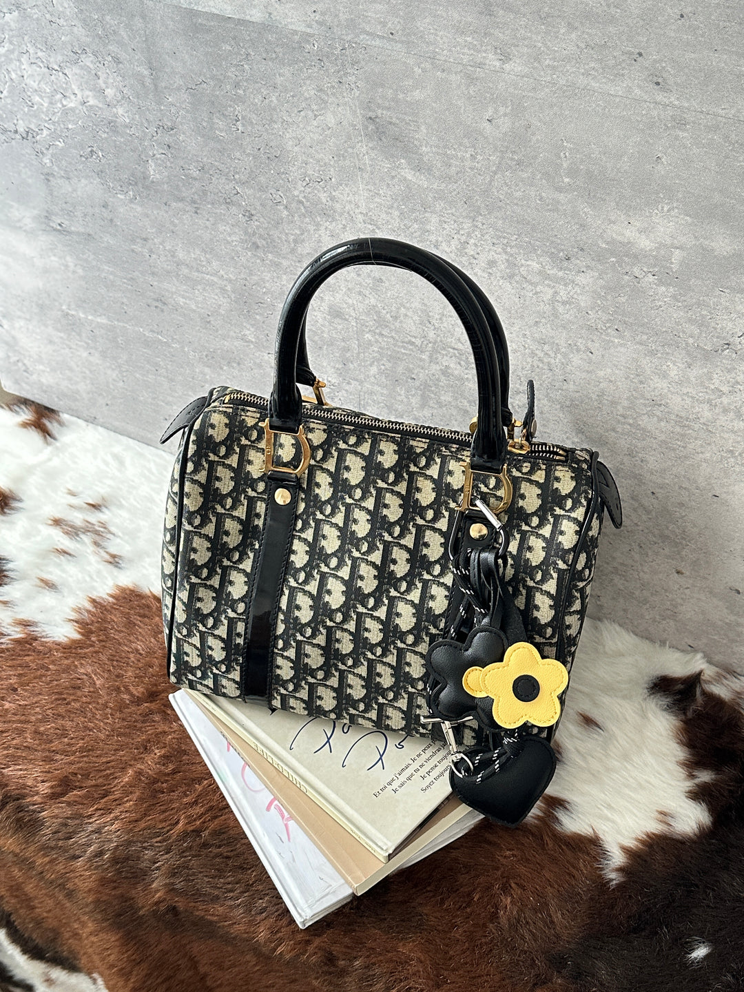 DIOR Monogram Boston 25 Bag 😍｜Black Monogram × Key Lock × Strap-Friendly Style