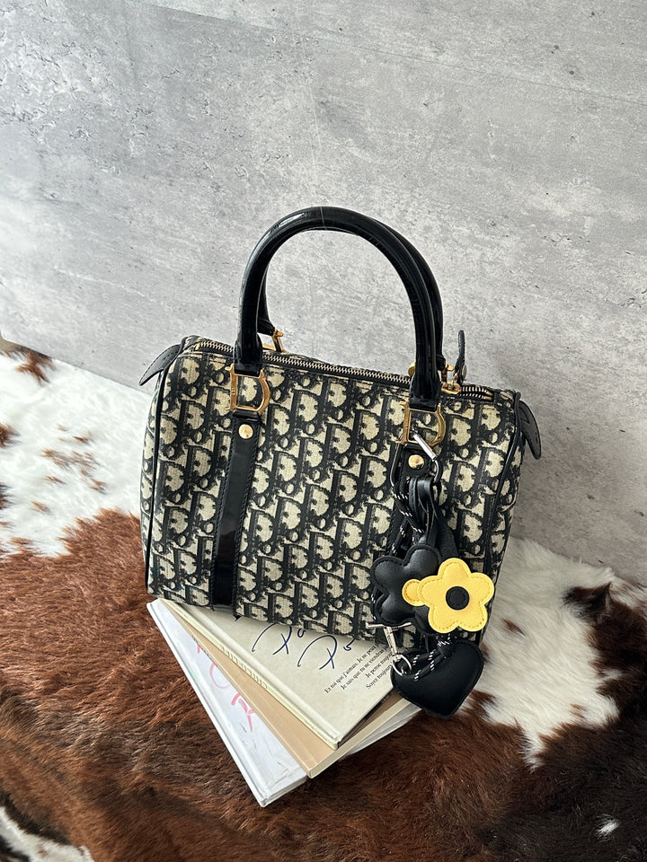 DIOR Monogram Boston 25 Bag 😍｜Black Monogram × Key Lock × Strap-Friendly Style