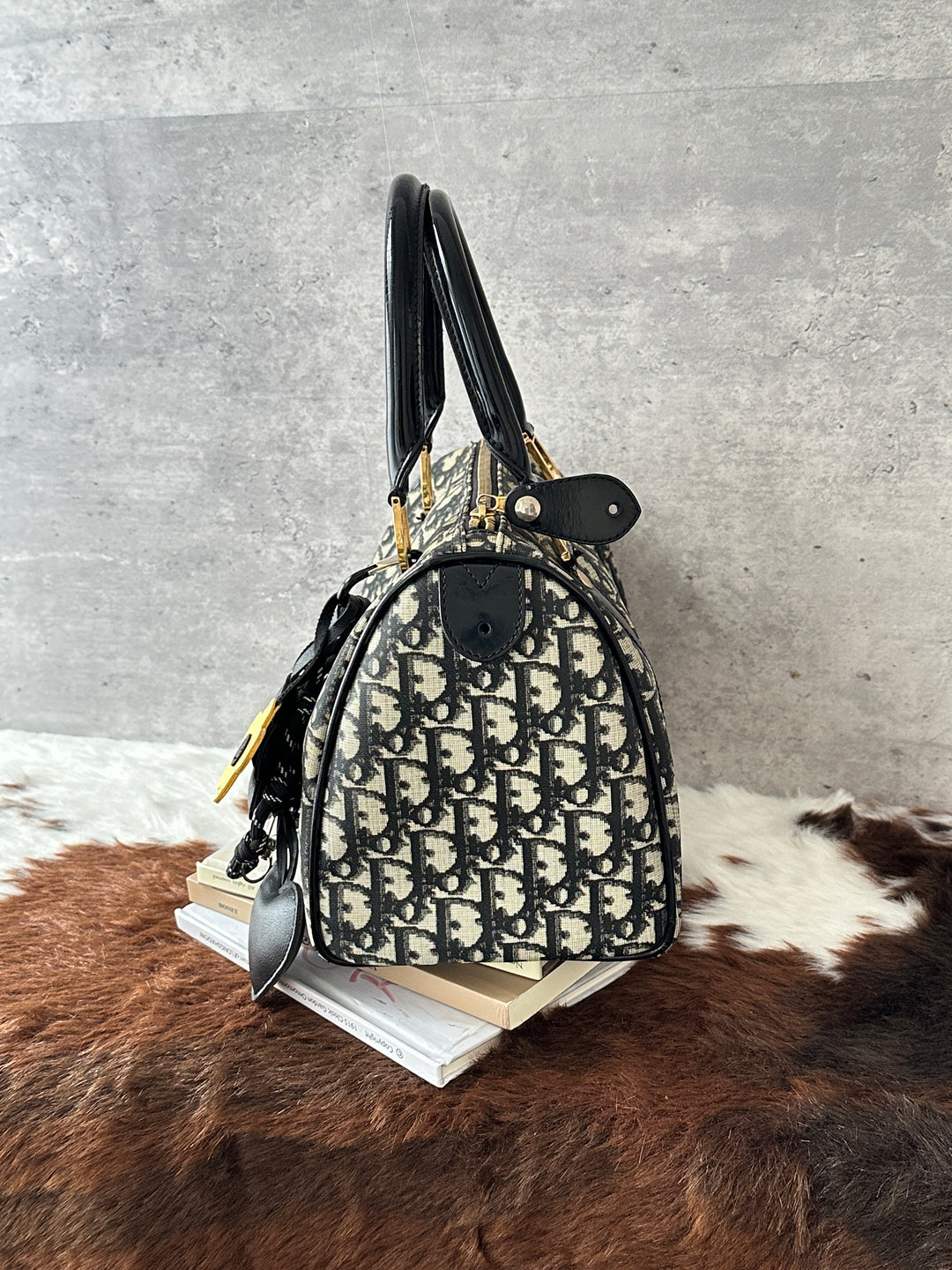 DIOR Monogram Boston 25 Bag 😍｜Black Monogram × Key Lock × Strap-Friendly Style
