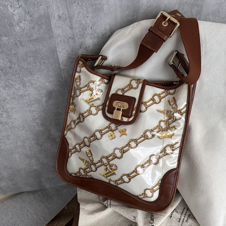 Louis Vuitton Vintage Limited Edition Lock Evelyne Bag