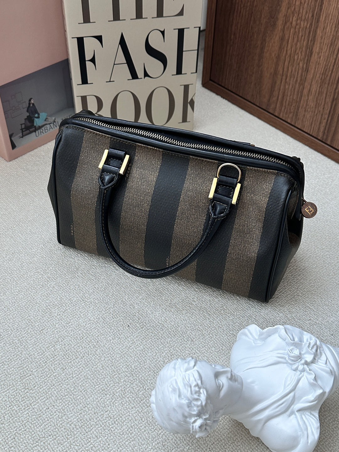 Fendi Small Boston Bag 🤎✨ Durable PVC Classic