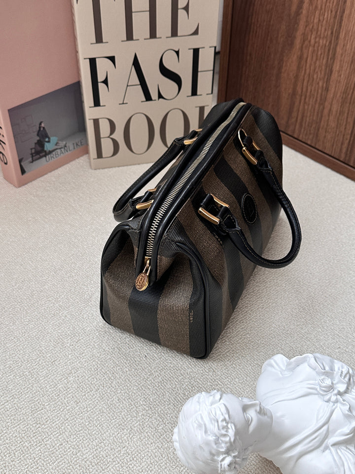 Fendi Small Boston Bag 🤎✨ Durable PVC Classic
