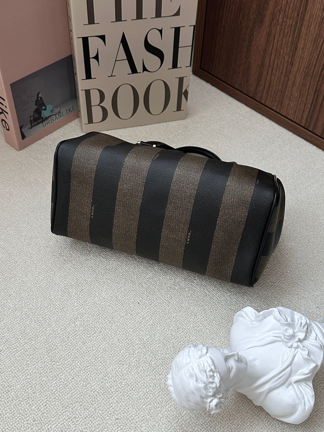 Fendi Small Boston Bag 🤎✨ Durable PVC Classic