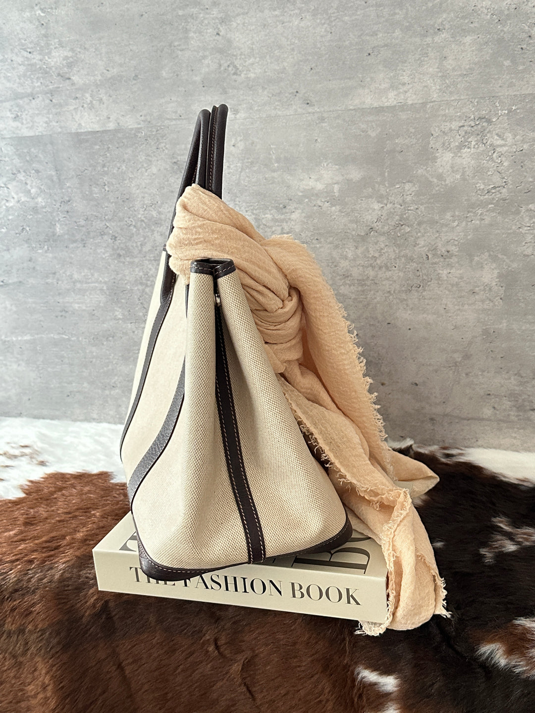 HERMÈS Garden Party 36 Canvas Leather Tote Bag 🤎｜Canvas &amp; Leather Mix × Laptop-Friendly × Special Price