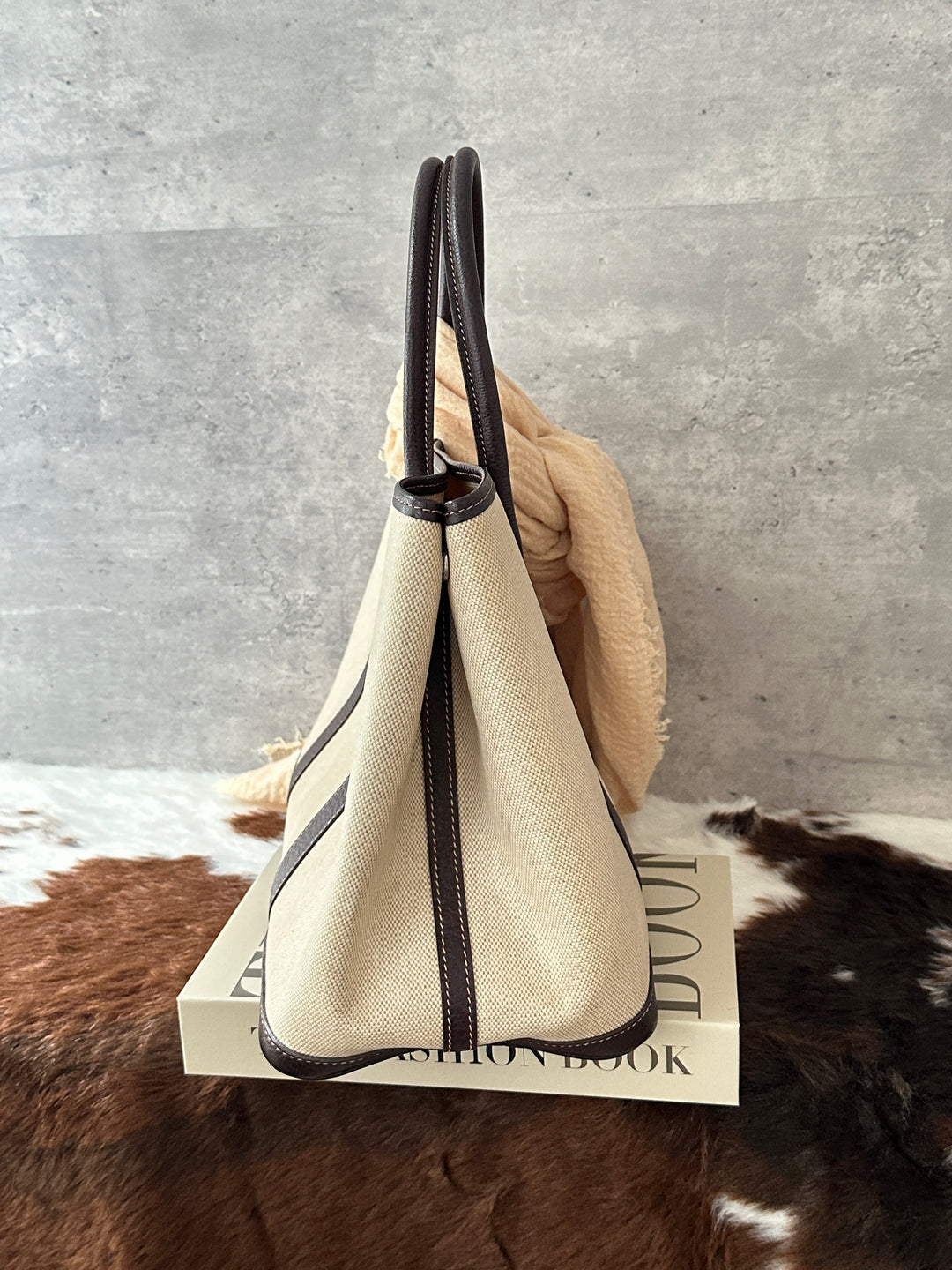 HERMÈS Garden Party 36 Canvas Leather Tote Bag 🤎｜Canvas &amp; Leather Mix × Laptop-Friendly × Special Price
