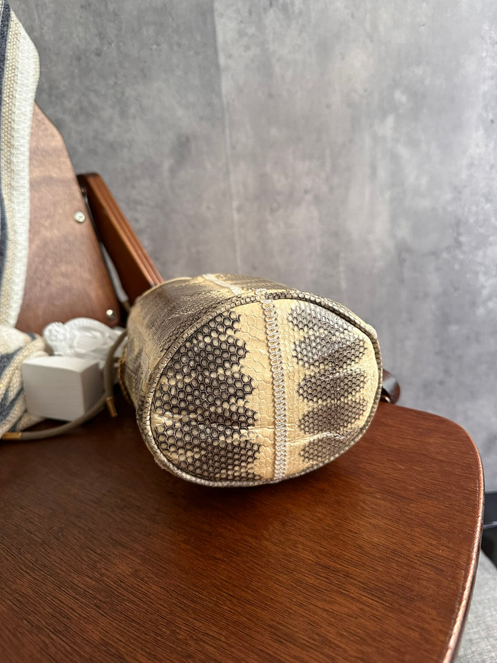 Gucci Zumi Python Mini Bucket Bag 🤎🐍｜Himalayan Python × Mixed-Metal Horsebit × Built-In Card Slots✨