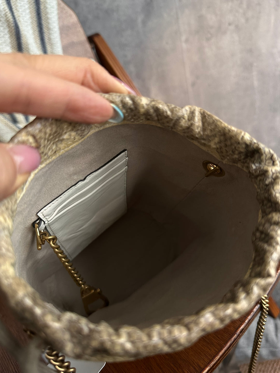 Gucci Zumi Himalayan Python Mini Bucket Bag