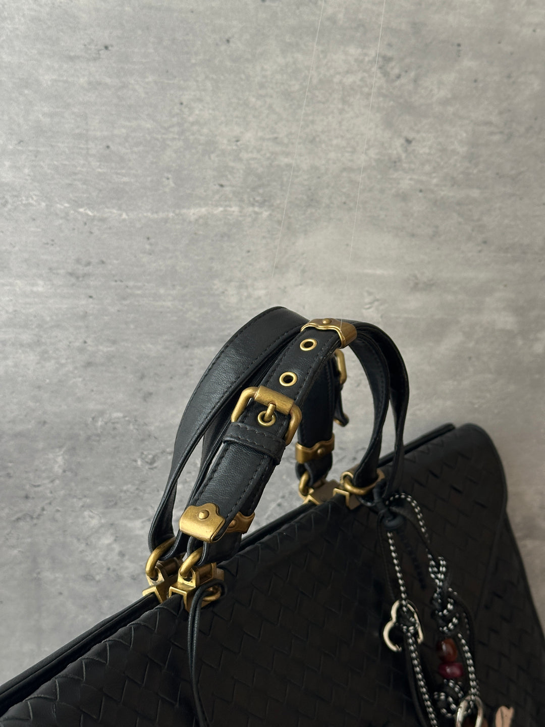 Bottega Veneta Intrecciato Briefcase 🖤｜Vintage Gold Hardware・Unisex Work Bag・Fits Laptop