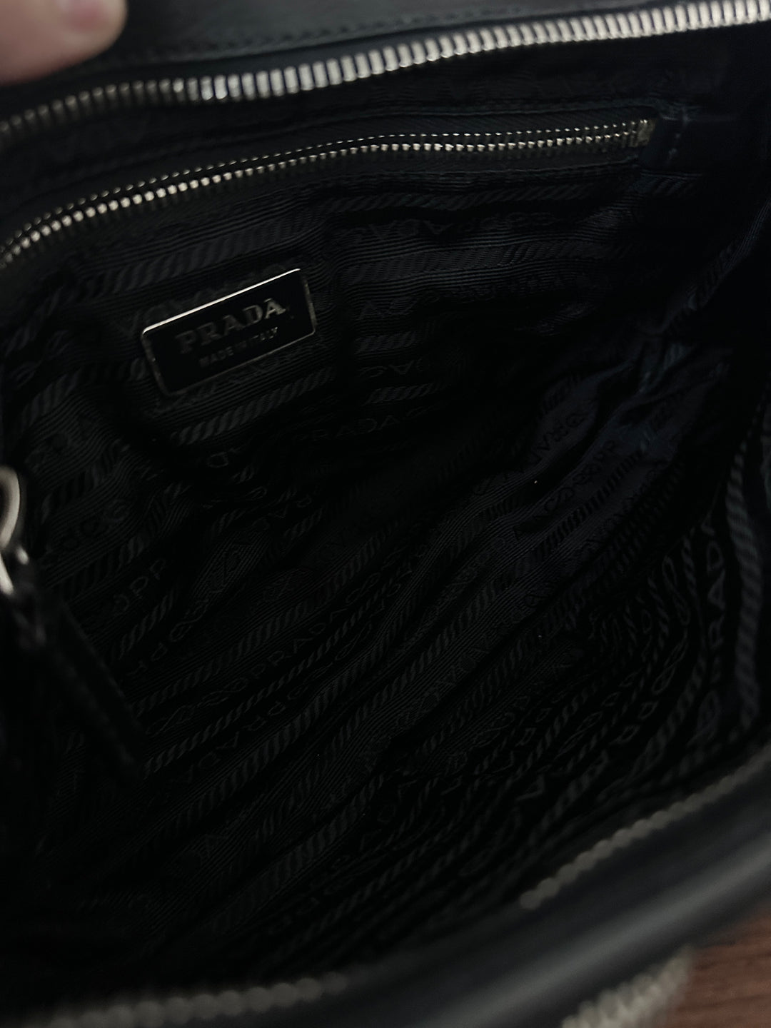 Prada Flap Hobo Bag 🖤✨ Nylon & Leather Mix