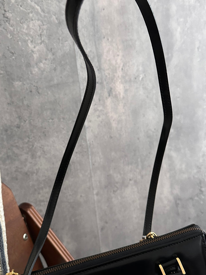 Versace Medusa Box Top Handle Bag – Black (with Strap)
