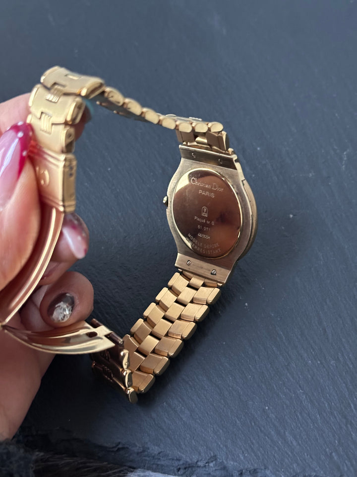 Dior Vintage Daytona Gold Watch with Moonphase – 1990s