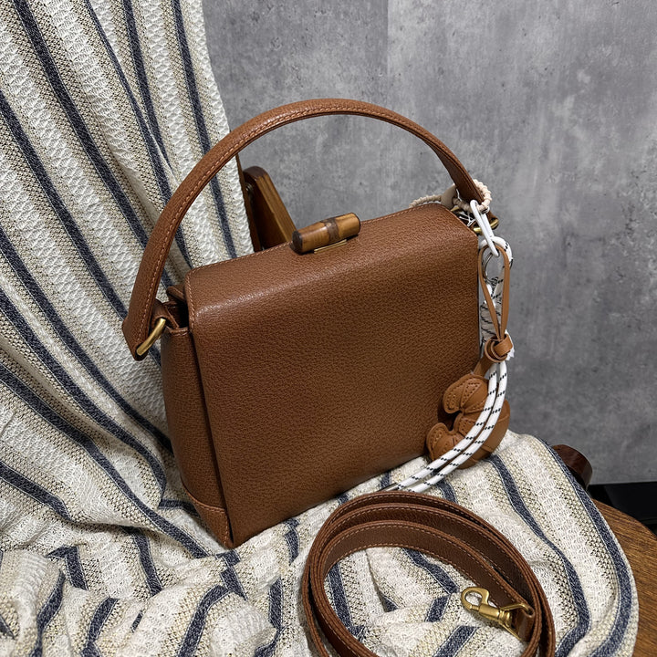 Gucci Bamboo Small Box Bag – Caramel Brown (with Original Strap)