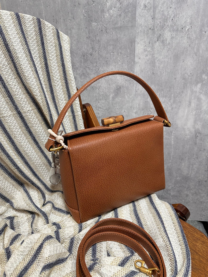 Gucci Bamboo Small Box Bag – Caramel Brown (with Original Strap)