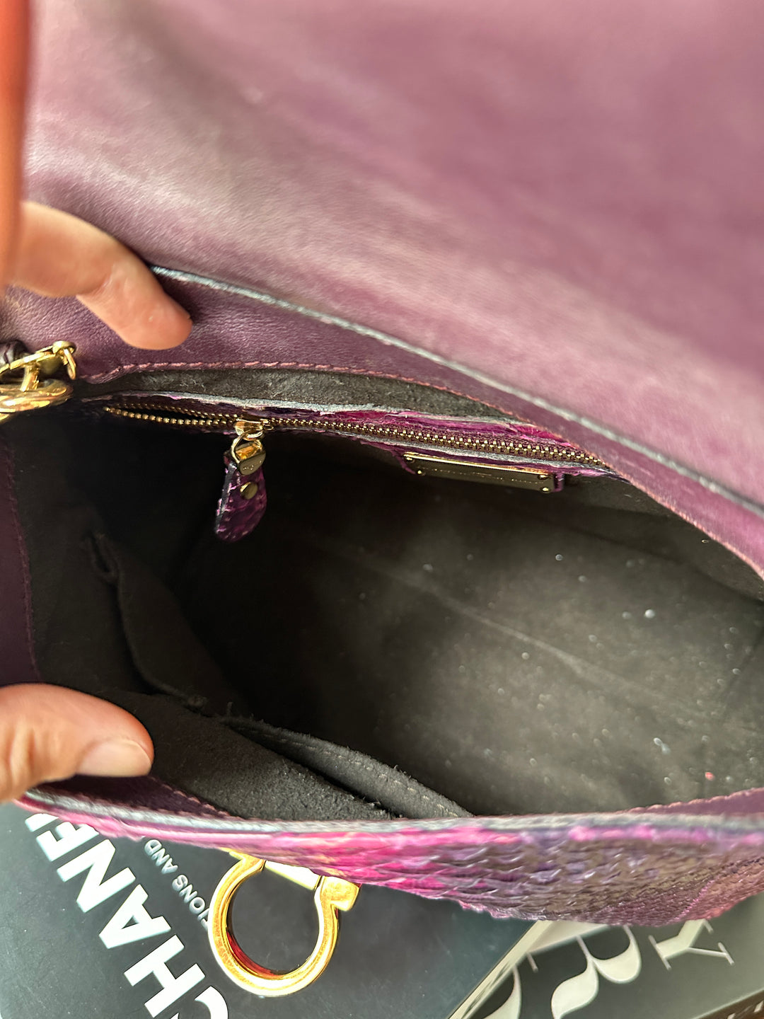 Ferragamo Python Kelly-Style Top Handle Bag 🐍｜Rare Gradient Pink × Original Strap × Small Kelly Shape✨