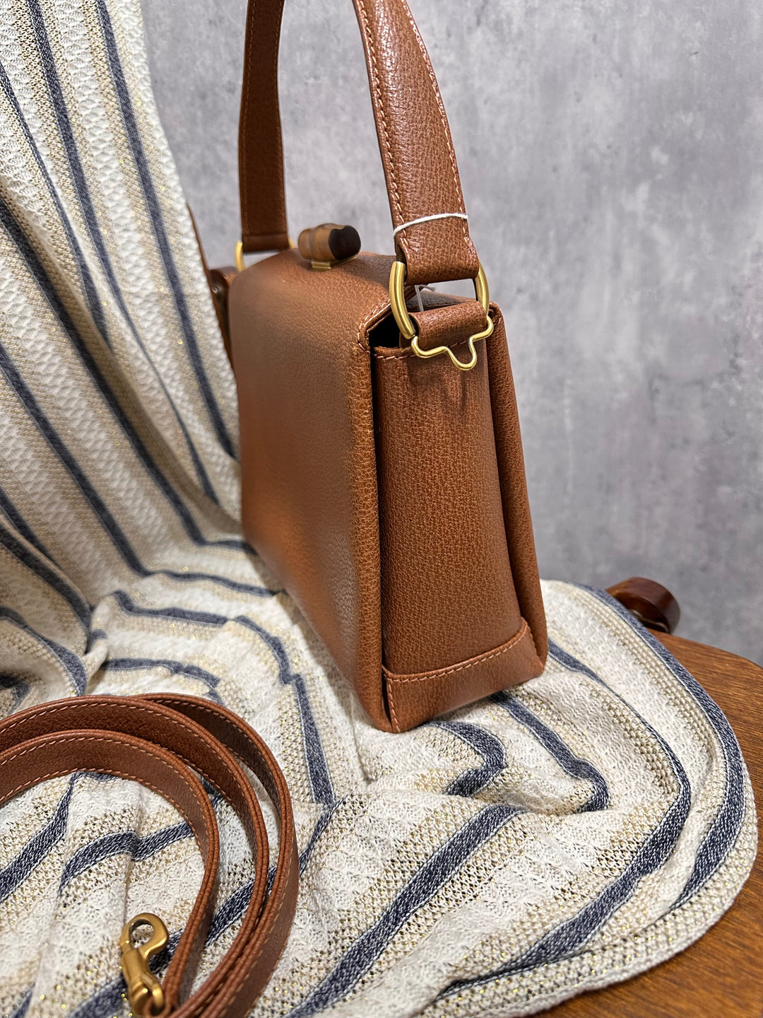 Gucci Bamboo Small Box Bag – Caramel Brown (with Original Strap)