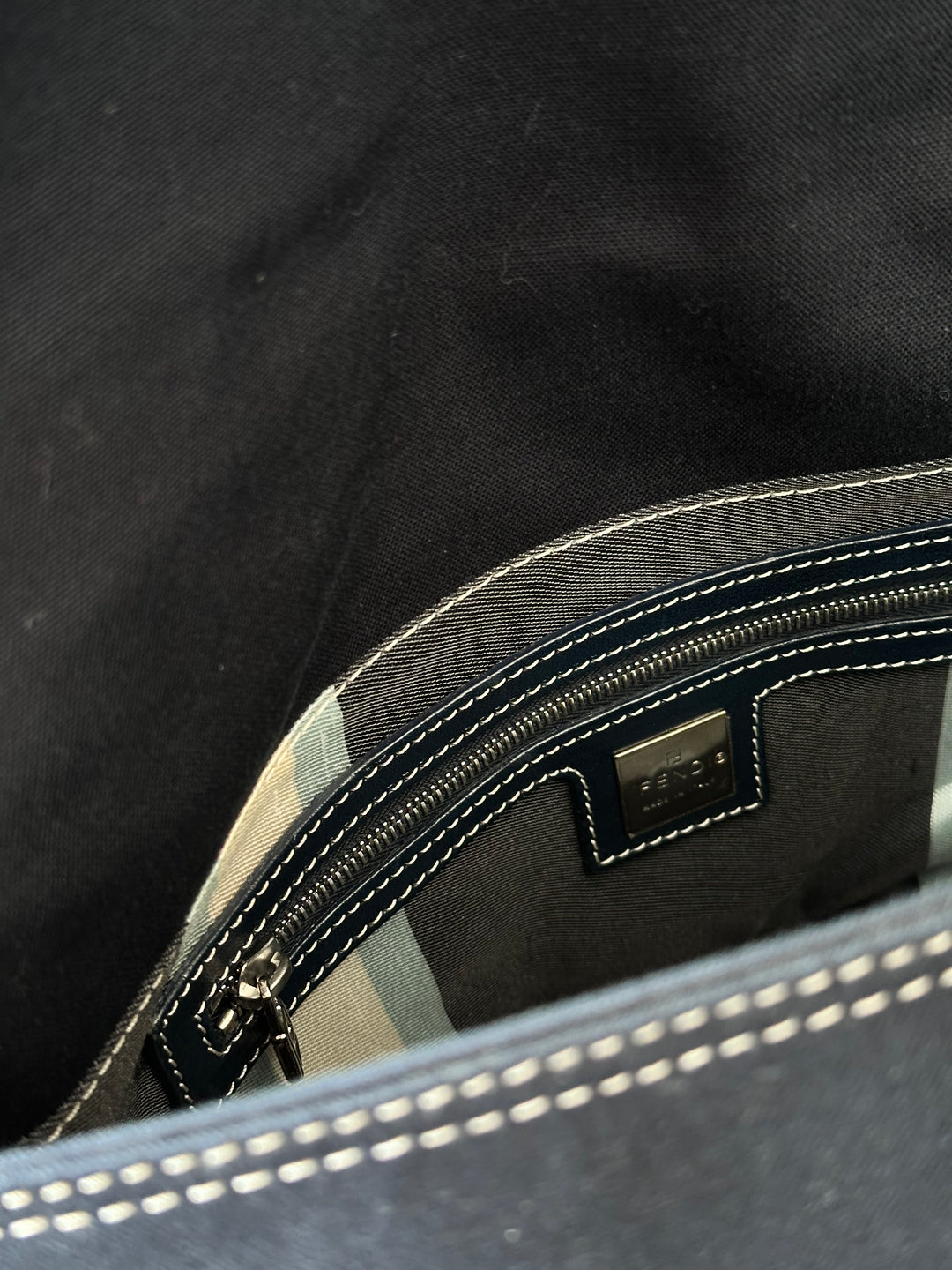 FENDI Denim Blue Contrast Stitch Maama 💙