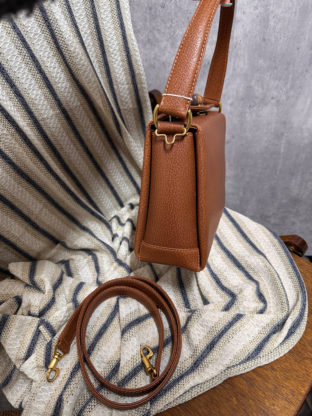 Gucci Bamboo Small Box Bag – Caramel Brown (with Original Strap)