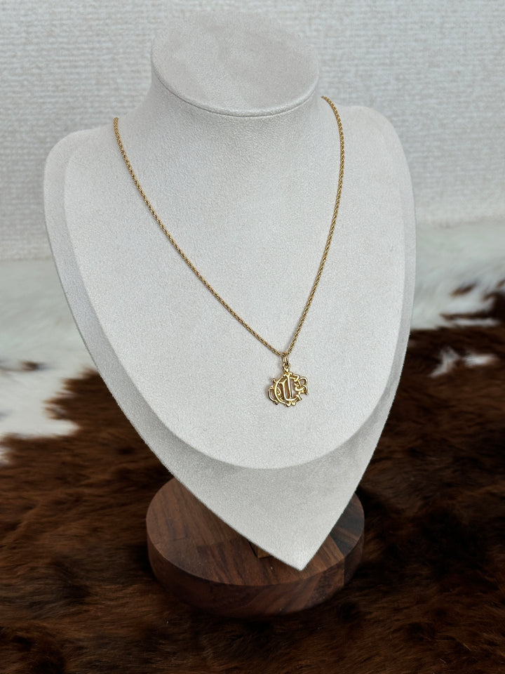 Dior “Pumpkin Carriage Pendant Necklace” ✨👑 | Fairytale Charm & Golden Elegance