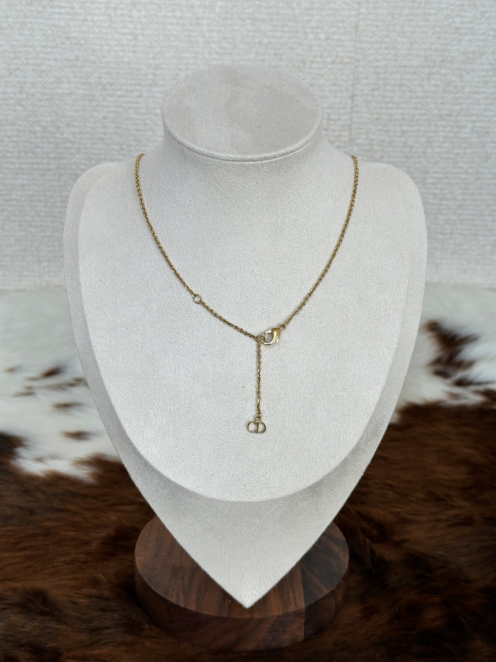 Dior “Crystal CD Logo Necklace” 🤩✨ | Delicate Sparkle & Elegant Feminine Glow