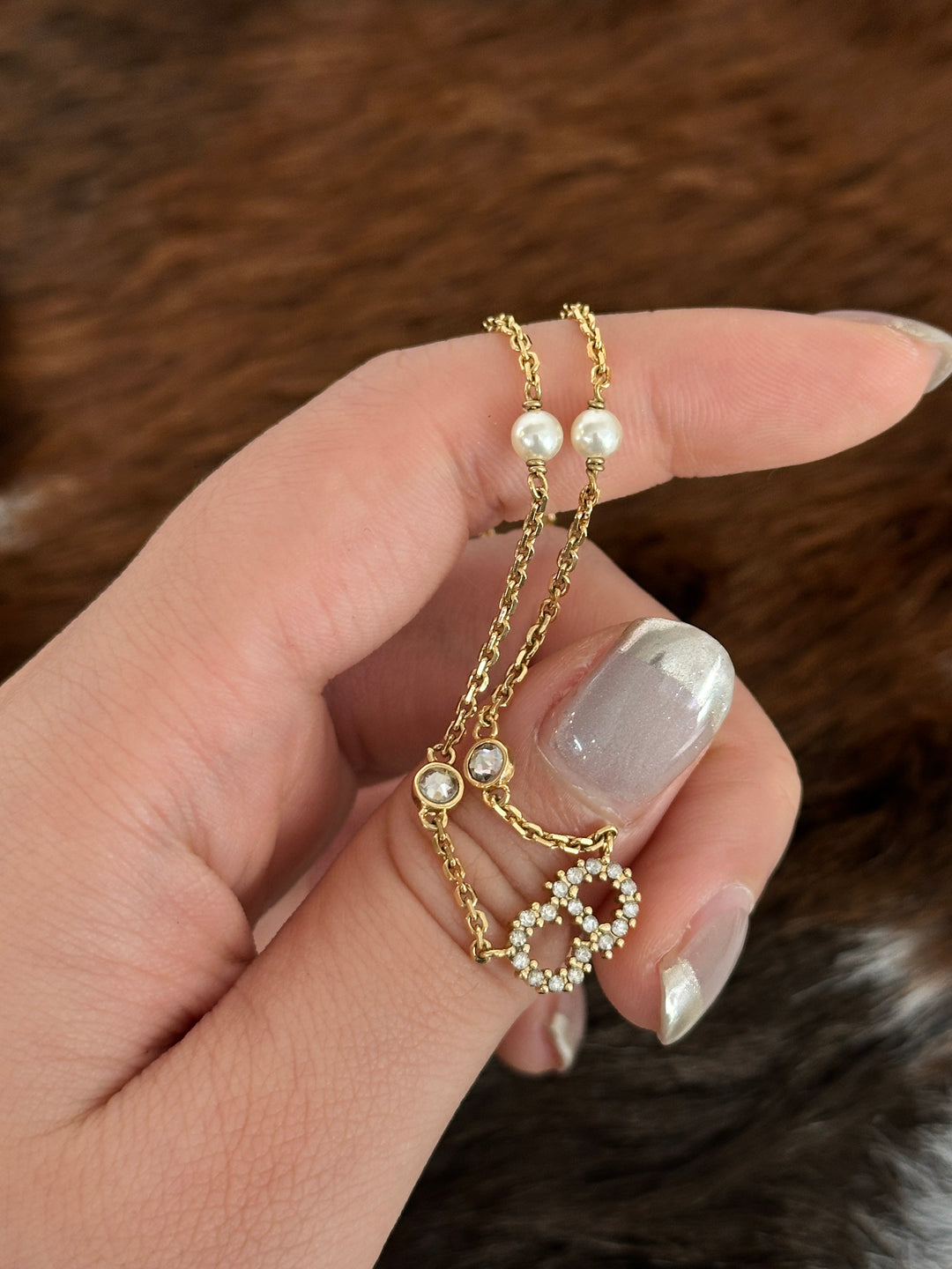 Dior “Crystal CD Logo Necklace” 🤩✨ | Delicate Sparkle & Elegant Feminine Glow