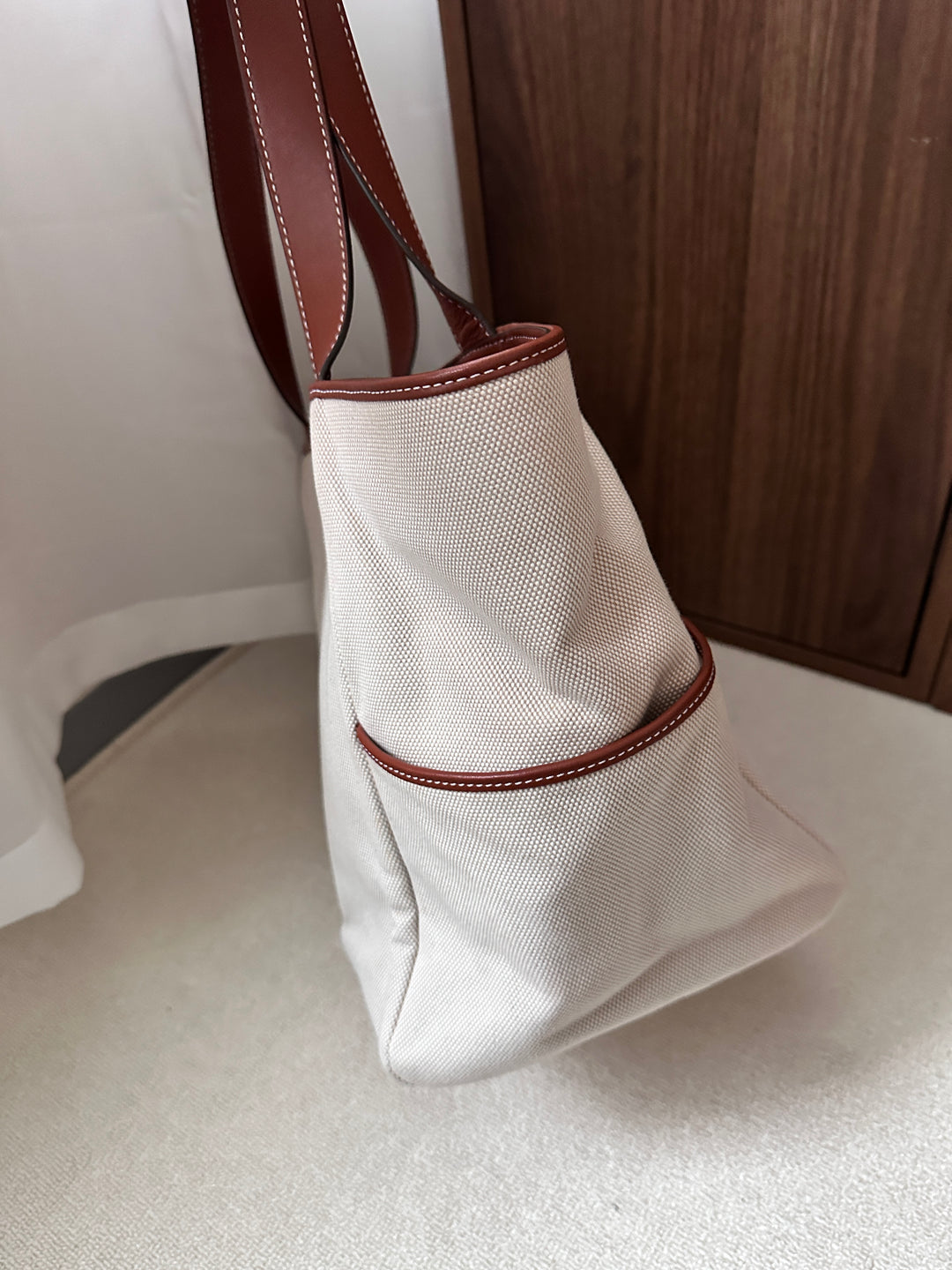 Delvaux Canvas & Leather Tote 🤎✨ 2-Way Carry