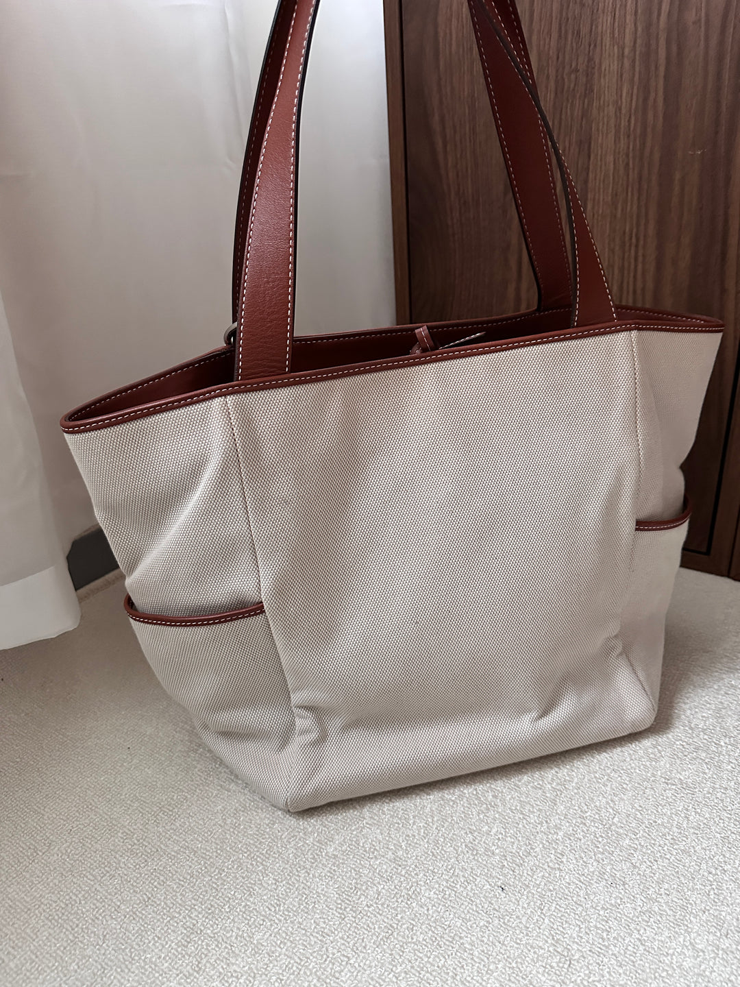 Delvaux Canvas & Leather Tote 🤎✨ 2-Way Carry