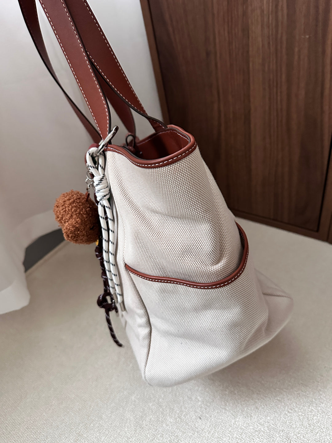 Delvaux Canvas & Leather Tote 🤎✨ 2-Way Carry