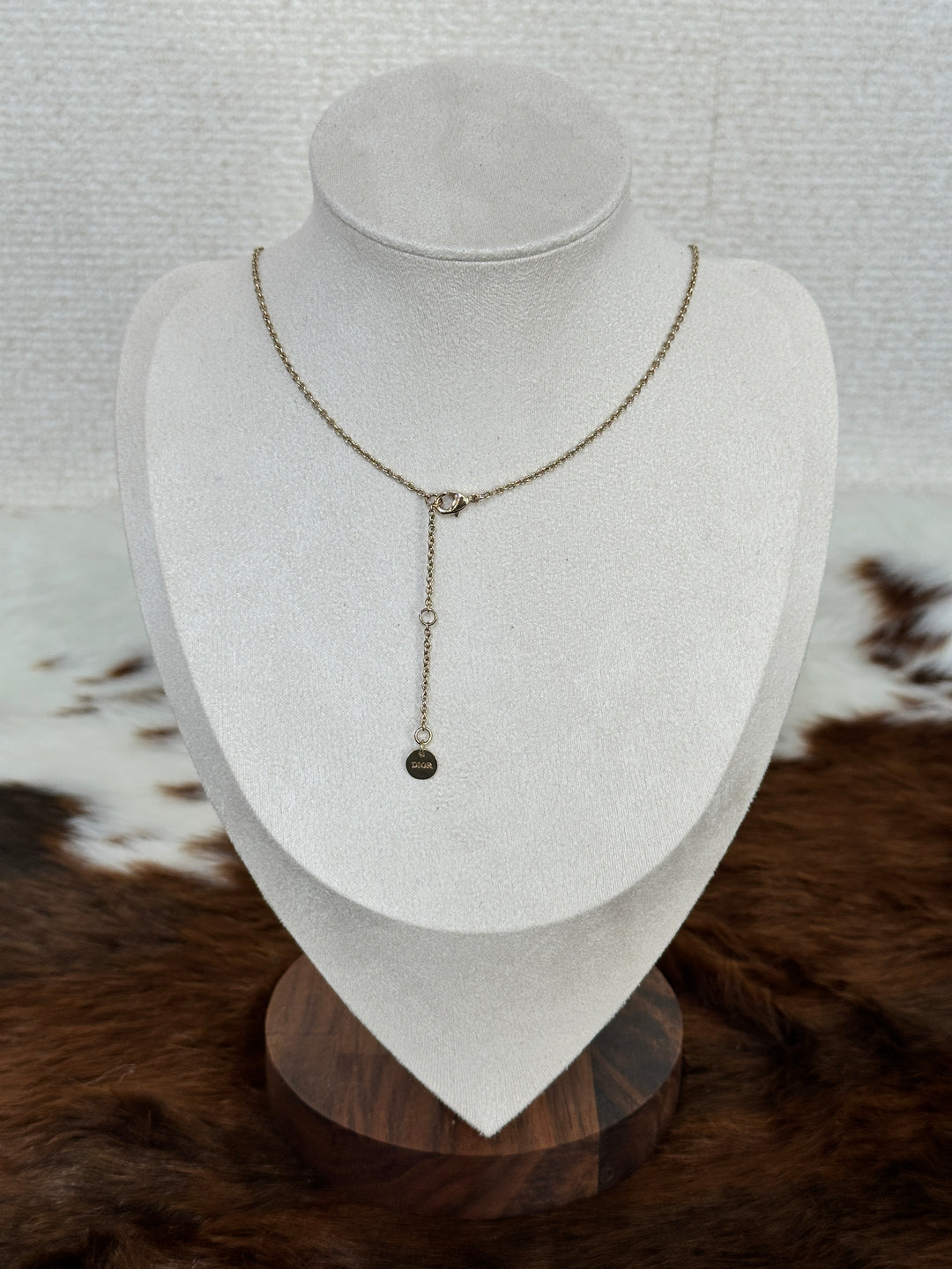 Dior “Crystal CD Mini Pendant Necklace” ❤️✨ | Soft Sparkle & Minimal Dior Elegance