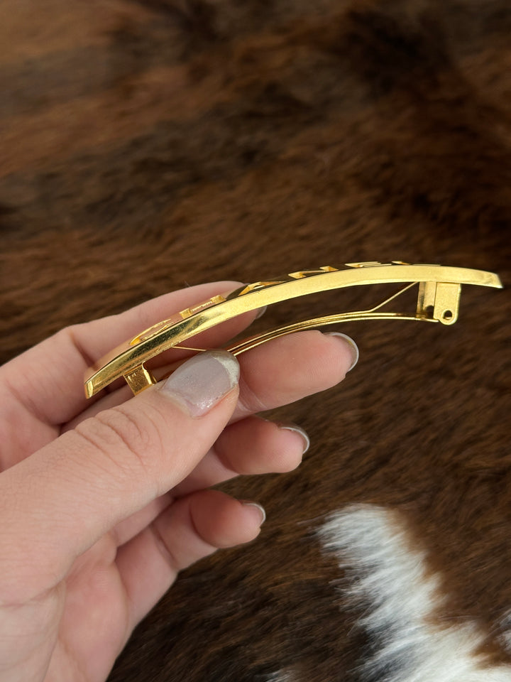 Chanel “Gold Bar Logo Hair Clip” ✨🤩 | Ultra-Glossy, Chic & Totally Iconic