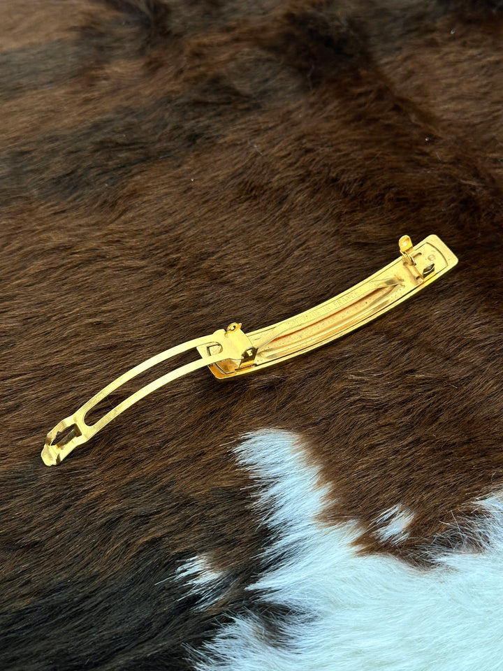 Chanel “Gold Bar Logo Hair Clip” ✨🤩 | Ultra-Glossy, Chic & Totally Iconic
