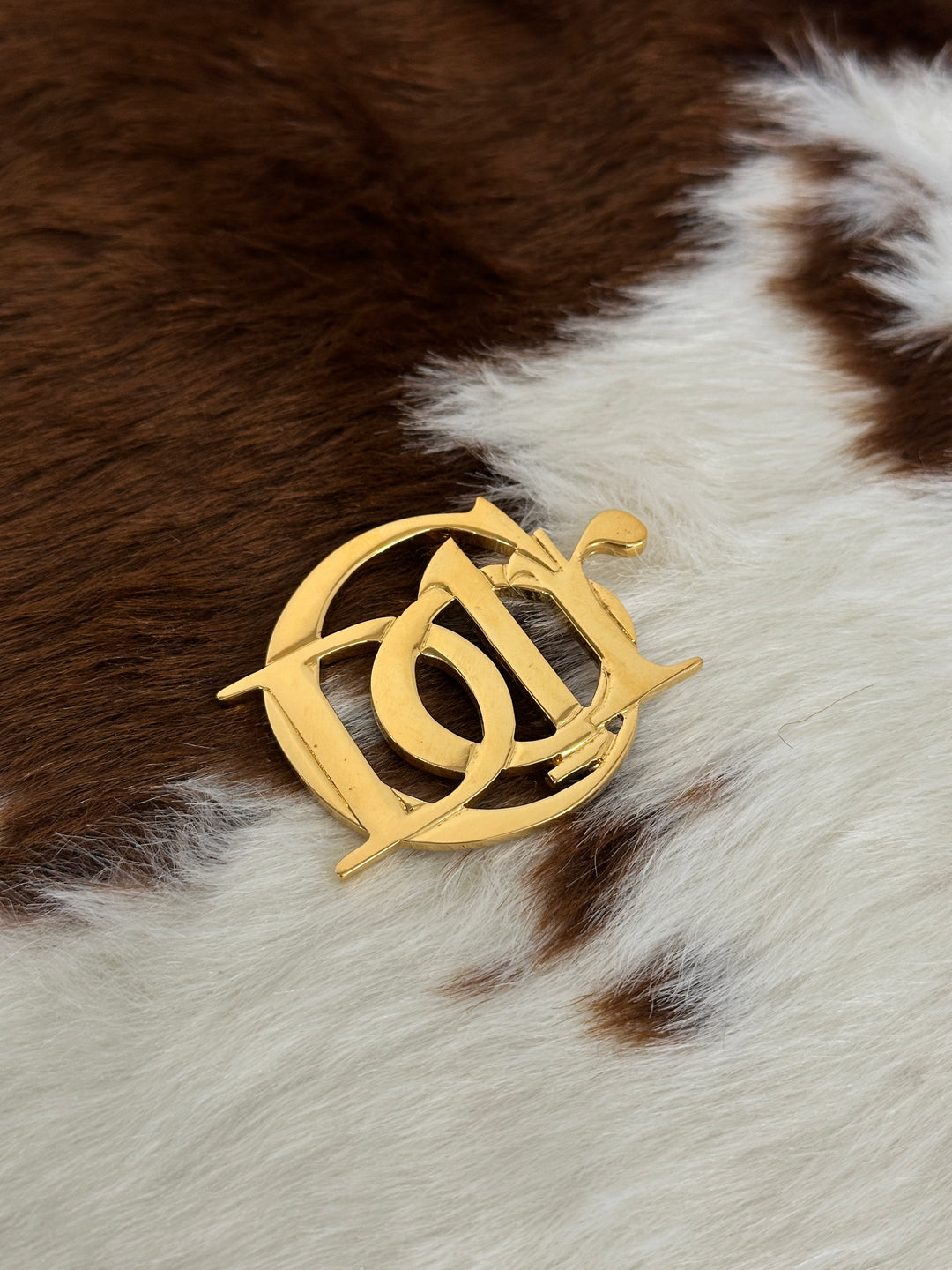 Dior “Classic CD Monogram Brooch” 😻✨ | Bold, Sleek & Ultra-Elegant Golden Statement