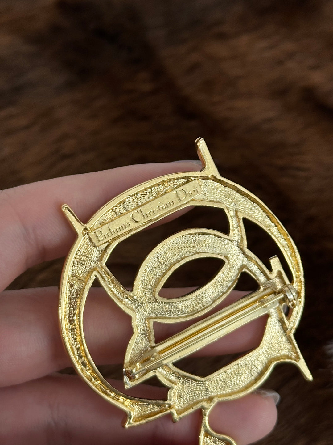 Dior “Classic CD Monogram Brooch” 😻✨ | Bold, Sleek & Ultra-Elegant Golden Statement