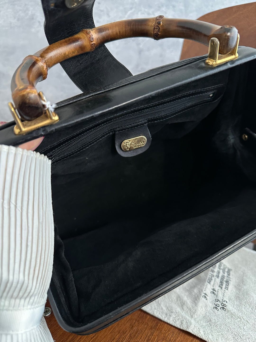 Gucci Bamboo Doctor Bag in Black Cowhide 🖤🎋