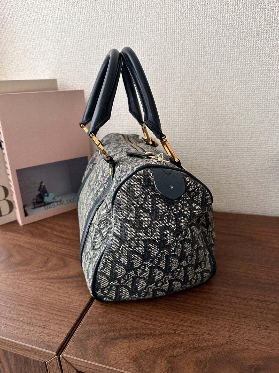 DIOR Monogram Boston 25 Bag 💙✨ Rare Small Size