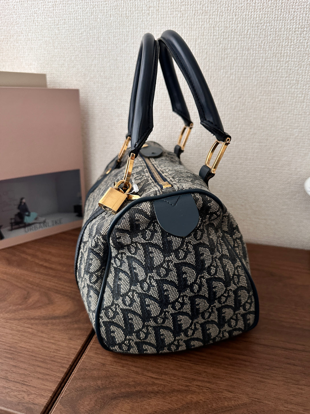 DIOR Monogram Boston 25 Bag 💙✨ Rare Small Size