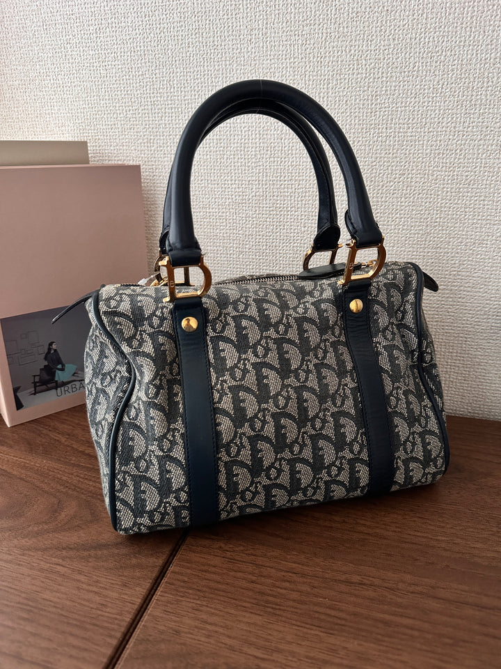 DIOR Monogram Boston 25 Bag 💙✨ Rare Small Size