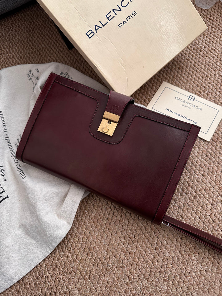 Balenciaga Vintage Second Bag in Cowhide Leather