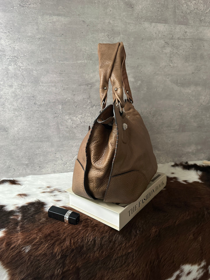 Celine Leather Horse Carriage Hobo Bag 🩶｜Soft Grained Leather｜Iconic Carriage Charm｜Everyday Spacious Design