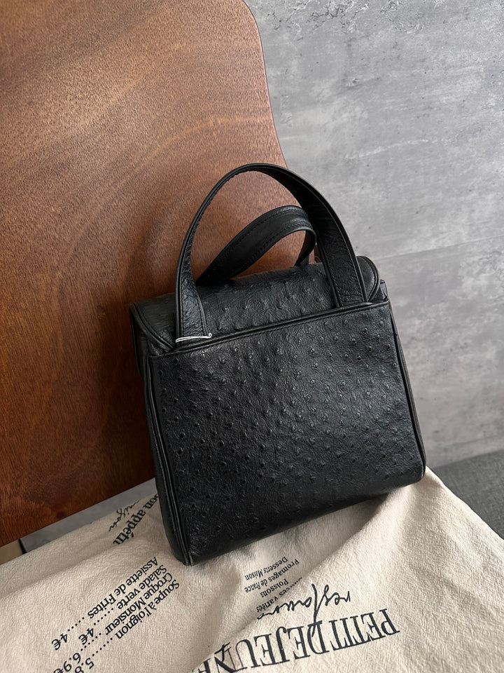 Versace Sunburst Leather Top Handle Bag