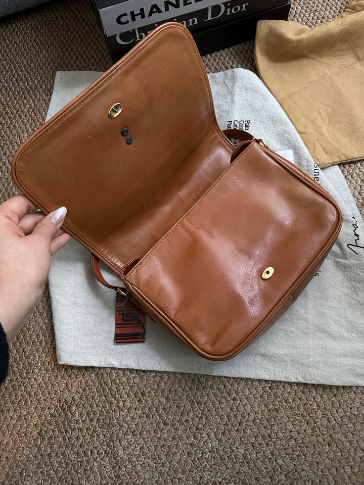Yves Saint Laurent Caramel Embossed Monogram Crossbody 🤎✨