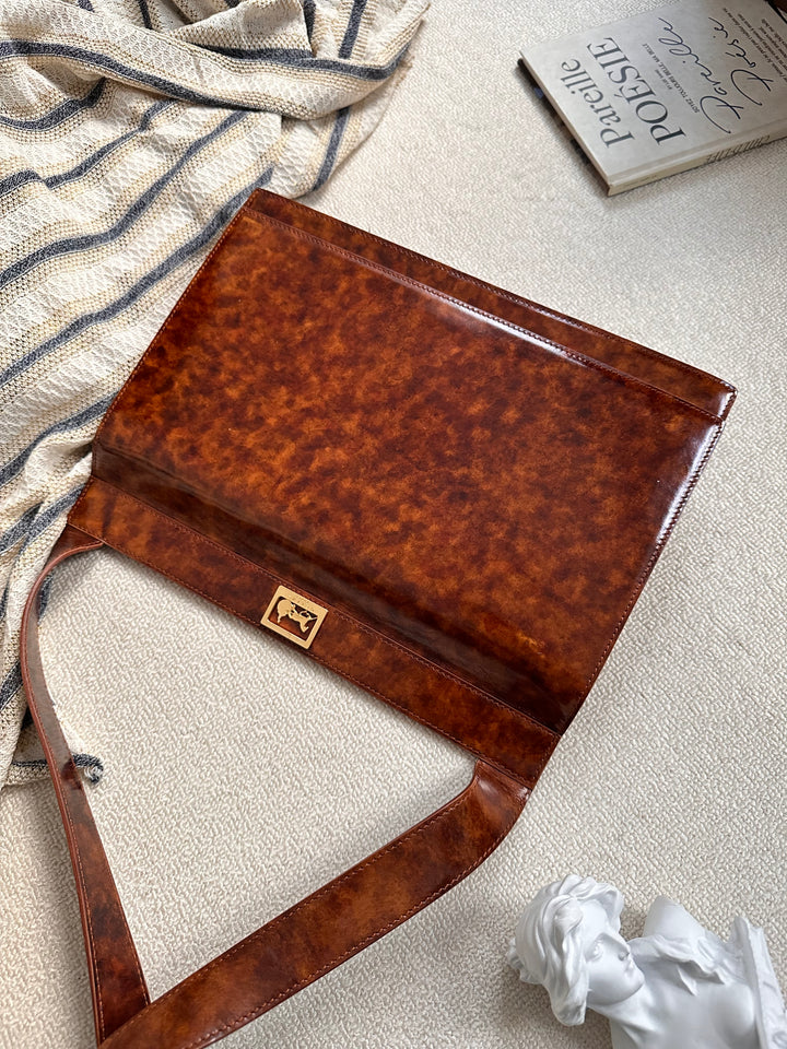 CELINE Silhouette Horse Carriage Hobo Box Bag 🤎