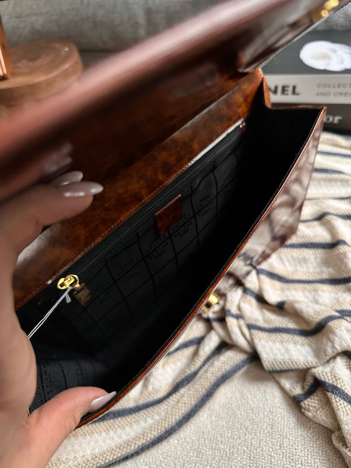 CELINE Silhouette Horse Carriage Hobo Box Bag 🤎