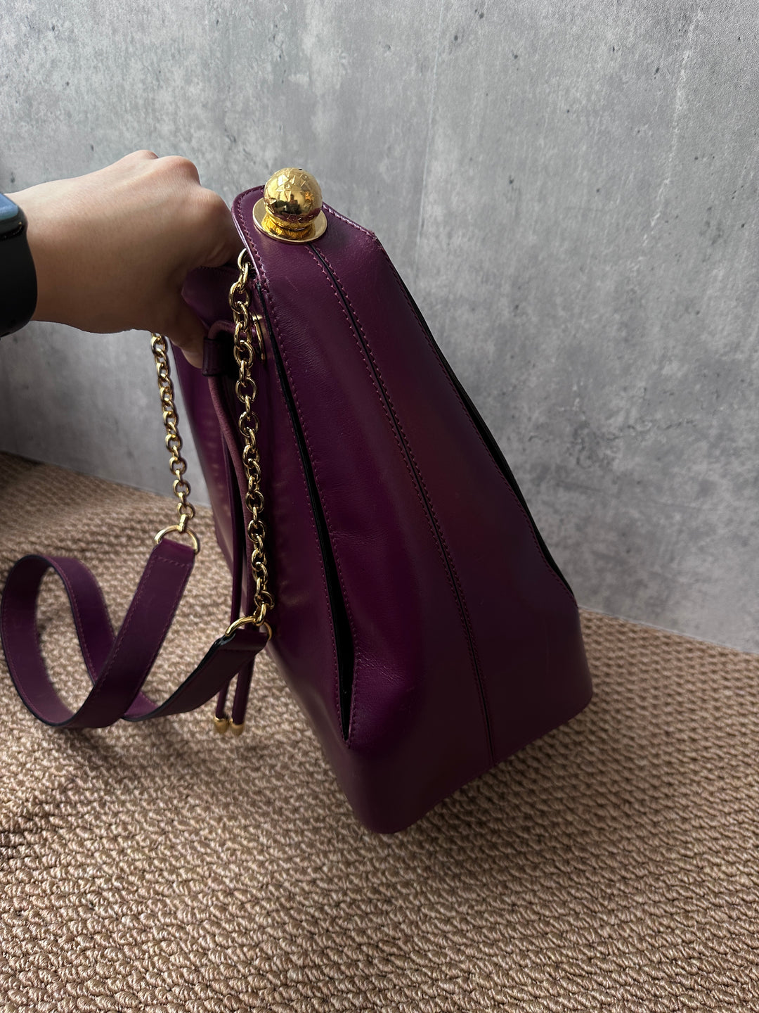DIOR Lady Dior Black Fabric Bag with Gold Hardware – Near Pristine + Long Strap Included