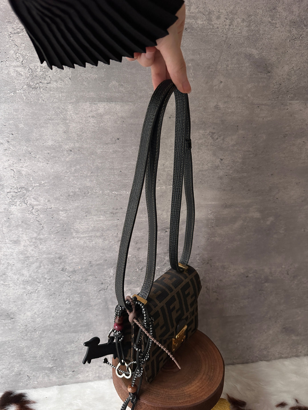 Fendi Mini FF Monogram Box Crossbody Bag 🤎｜Rare Find｜Gold Lock｜Collectible Mini Size