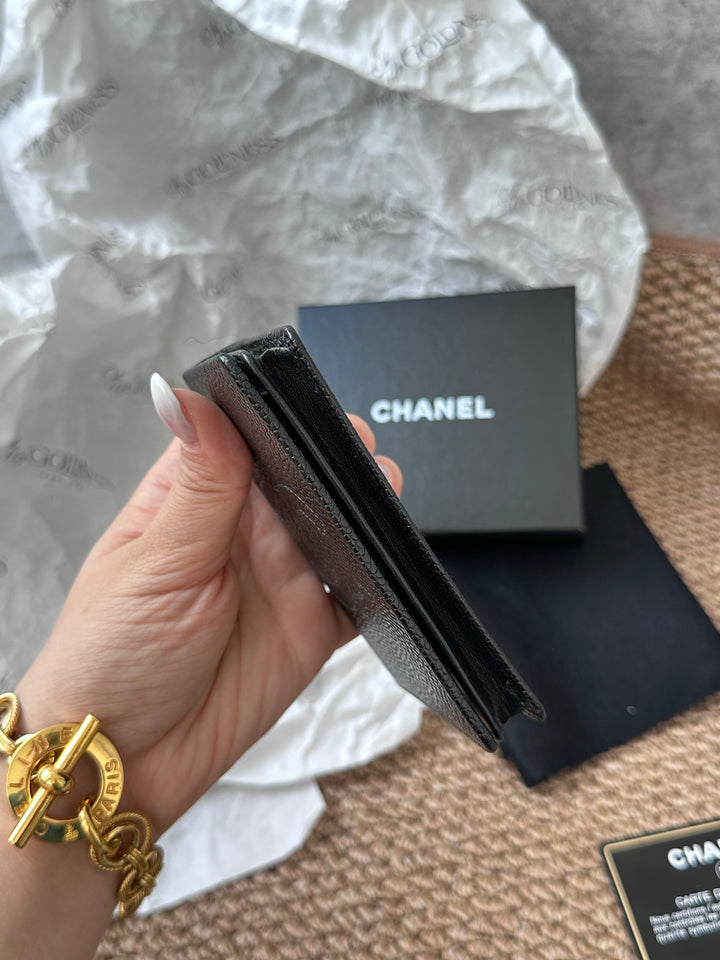 CHANEL Caviar Leather Card Holder 🖤｜Full Set with Box