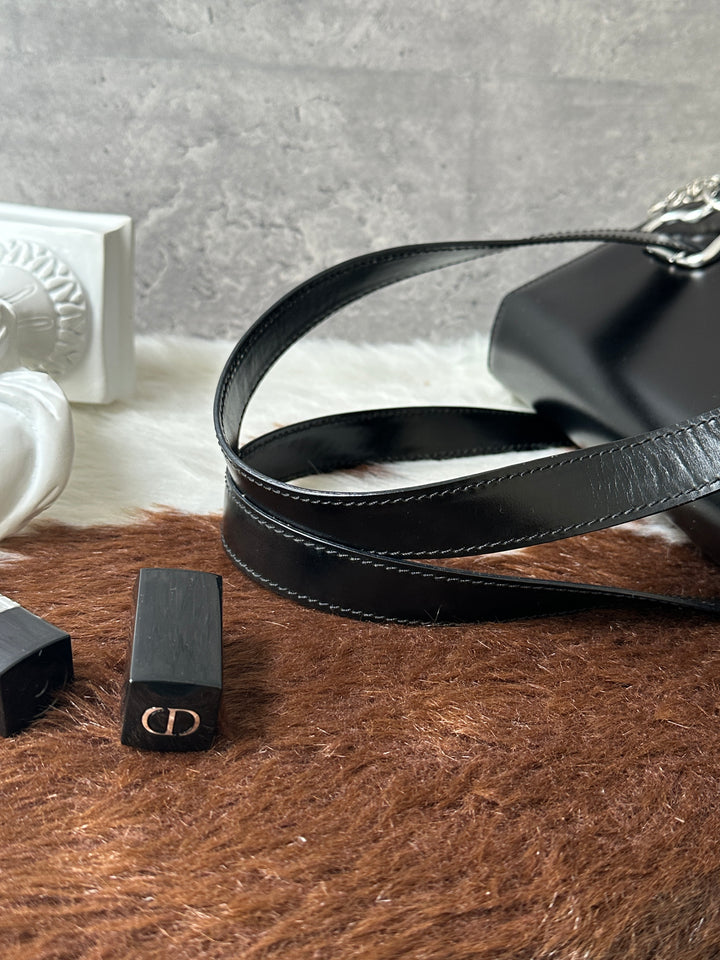 CELINE Vintage Planet Kelly 🪐🖤｜Black × Gold