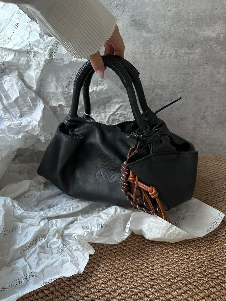 LOEWE Nappa Leather Cloud Bag (Small)｜Timeless Black Charm