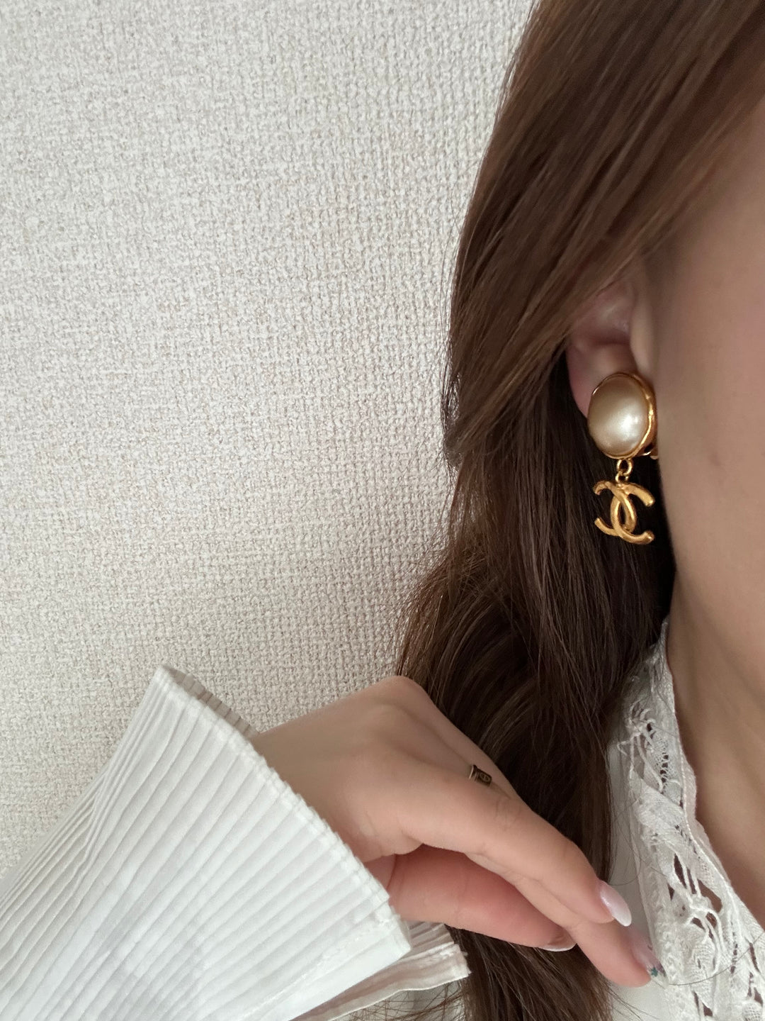 CHANEL Large Pearl CC Drop Clip-On Earrings ✨｜Convertible Vintage Charm