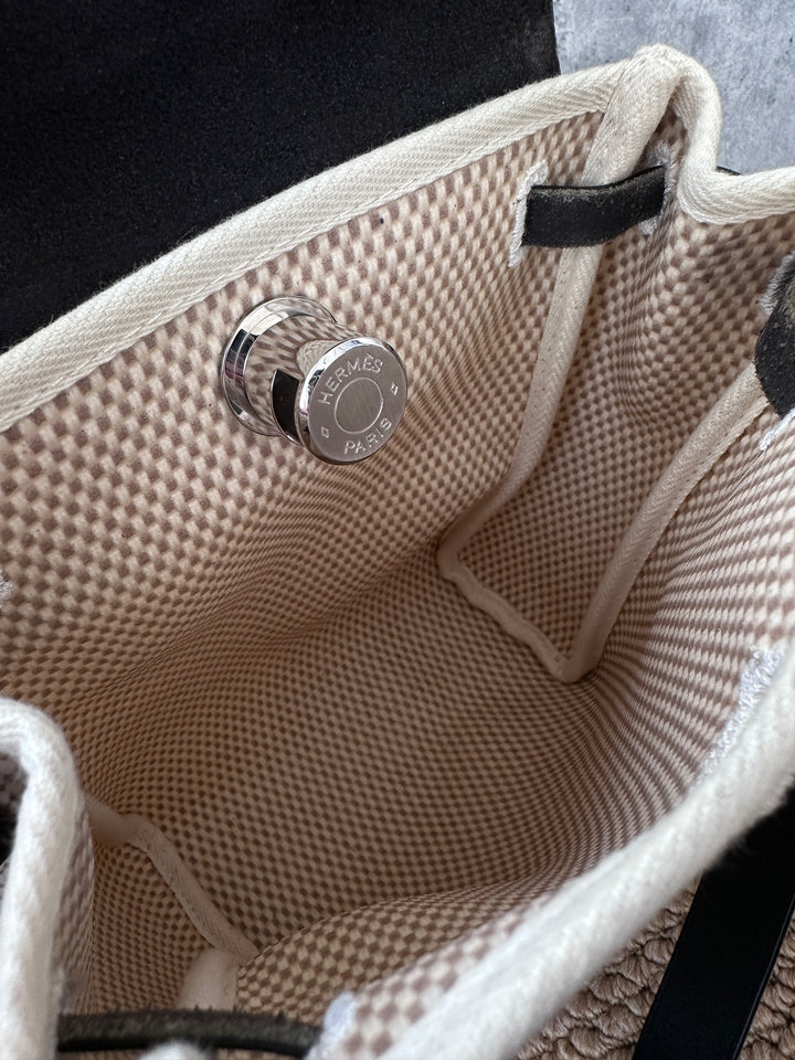 Hermes Mini Herbag Crossbody – Two Looks in One 🖤 Full Set & Rare Find